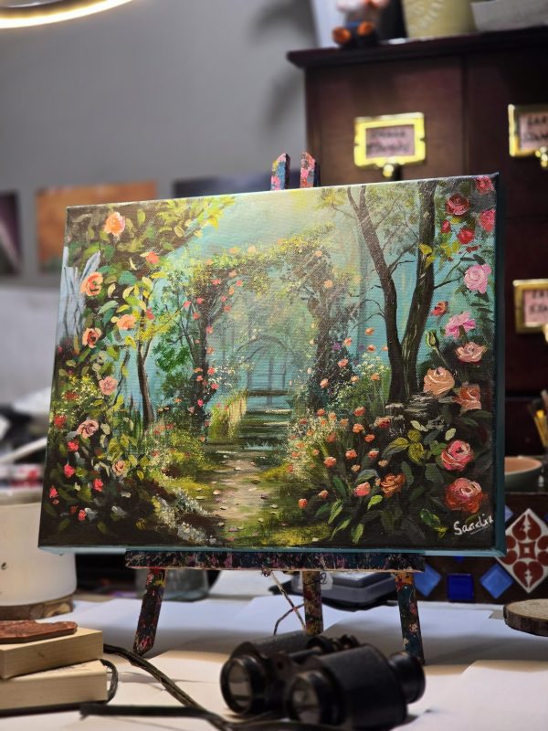 Gardens of Paradise: Acrylic on Canvas - Image 3